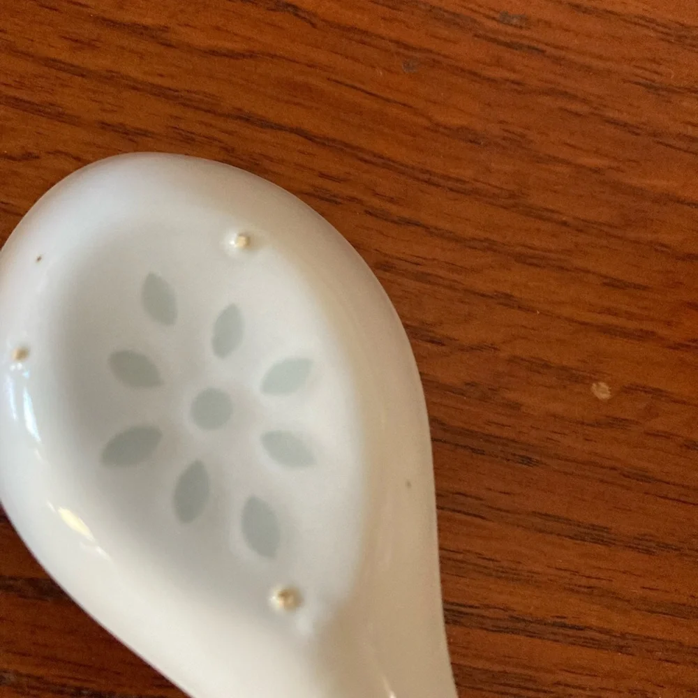 Vintage Chinese Porcelain Blue and White rice spoon & dragon painted spoon soup
